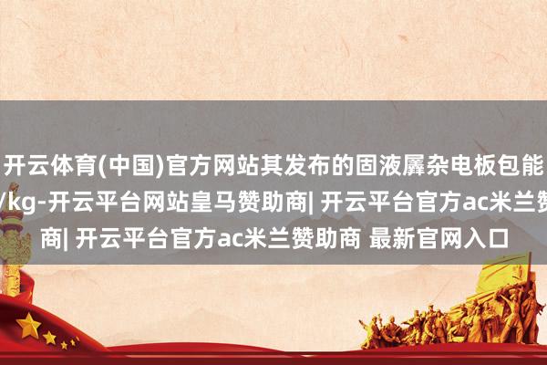开云体育(中国)官方网站其发布的固液羼杂电板包能量密度达到380Wh/kg-开云平台网站皇马赞助商| 开云平台官方ac米兰赞助商 最新官网入口